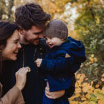 Foto autunnali di famiglia